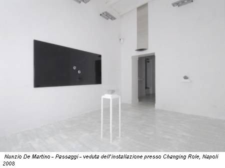 Nunzio De Martino - Passaggi - veduta dell’installazione presso Changing Role, Napoli 2008