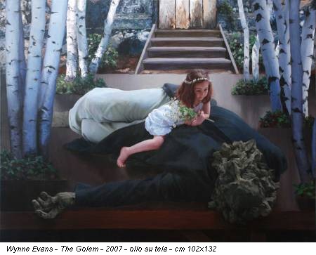 Wynne Evans - The Golem - 2007 - olio su tela - cm 102x132
