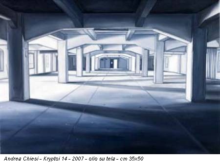 Andrea Chiesi - Kryptoi 14 - 2007 - olio su tela - cm 35x50