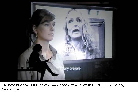 Barbara Visser - Last Lecture - 200 - video - 20’ - courtesy Annet Gelink Gallery, Amsterdam