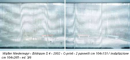 Walter Niedermayr - Bildraum S 4 - 2002 - C-print - 2 pannelli cm 104x131 / installazione cm 104x265 - ed. 3/6