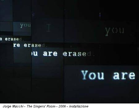 Jorge Macchi - The Singers' Room - 2006 - installazione