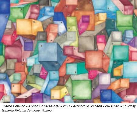 Marco Palmieri - Abuso Consenziente - 2007 - acquerello su carta - cm 46x61 - courtesy Galleria Antonia Jannone, Milano