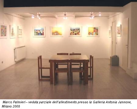 Marco Palmieri - veduta parziale dell’allestimento presso la Galleria Antonia Jannone, Milano 2008