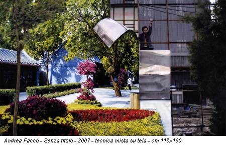 Andrea Facco - Senza titolo - 2007 - tecnica mista su tela - cm 115x190
