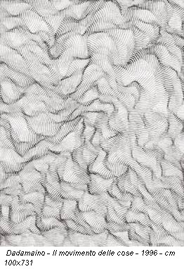 Dadamaino - Il movimento delle cose - 1996 - cm 100x731