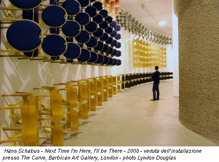 Hans Schabus - Next Time I'm Here, I'll be There - 2008 - veduta dell’installazione presso The Curve, Barbican Art Gallery, London - photo Lyndon Douglas