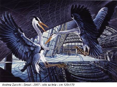 Andrea Zucchi - Seoul - 2007 - olio su tela - cm 120x170