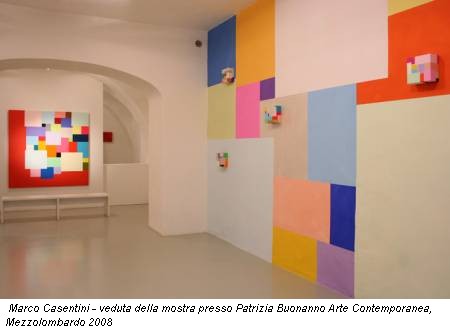 Marco Casentini - veduta della mostra presso Patrizia Buonanno Arte Contemporanea, Mezzolombardo 2008