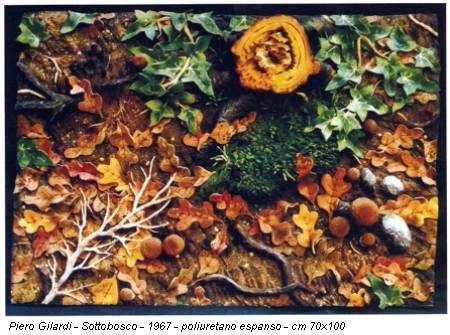 Piero Gilardi - Sottobosco - 1967 - poliuretano espanso - cm 70x100