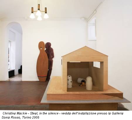 Christina Mackie - Steal, in the silence - veduta dell’installazione presso la Galleria Sonia Rosso, Torino 2008
