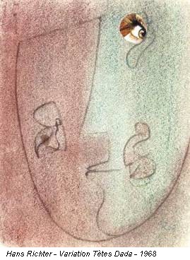 Hans Richter - Variation Tètes Dada - 1968