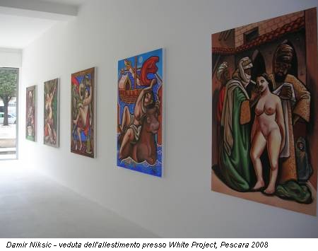Damir Niksic - veduta dell'allestimento presso White Project, Pescara 2008