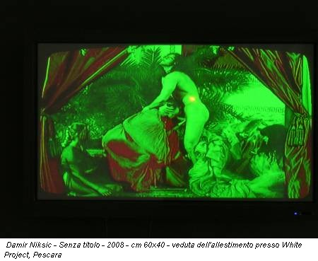 Damir Niksic - Senza titolo - 2008 - cm 60x40 - veduta dell'allestimento presso White Project, Pescara