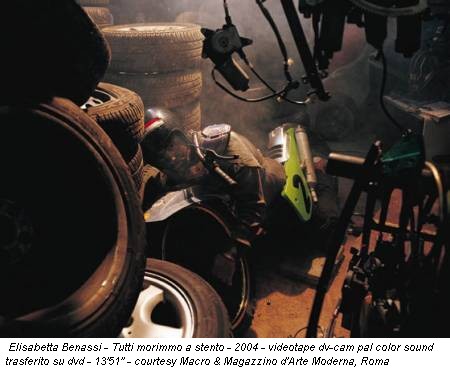Elisabetta Benassi - Tutti morimmo a stento - 2004 - videotape dv-cam pal color sound trasferito su dvd - 13'51'' - courtesy Macro & Magazzino d'Arte Moderna, Roma