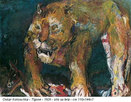 Oskar Kokoschka - Tigone - 1926 - olio su tela - cm 110x144x7