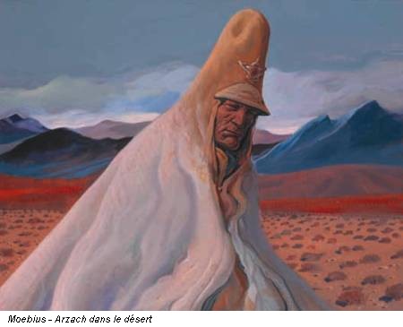 Moebius - Arzach dans le désert