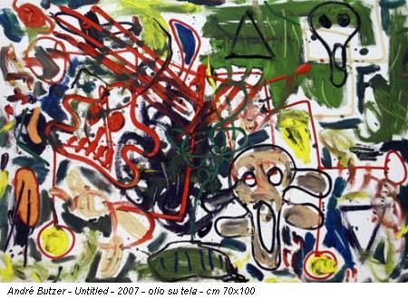 André Butzer - Untitled - 2007 - olio su tela - cm 70x100