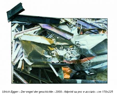 Ulrich Egger - Der engel der geschichte - 2008 - fotprint su pvc e acciaio - cm 170x225