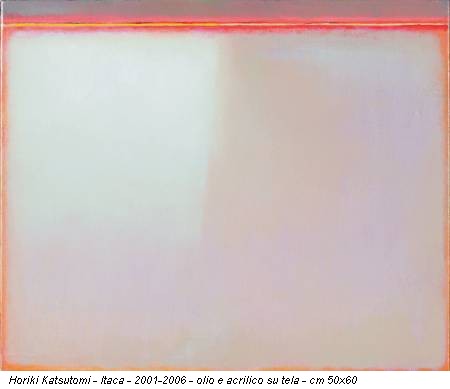 Horiki Katsutomi - Itaca - 2001-2006 - olio e acrilico su tela - cm 50x60