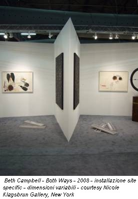 Beth Campbell - Both Ways - 2008 - installazione site specific - dimensioni variabili - courtesy Nicole Klagsbrun Gallery, New York