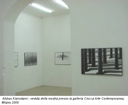 Abbas Kiarostami - veduta della mostra presso la galleria Ciocca Arte Contemporanea, Milano 2008