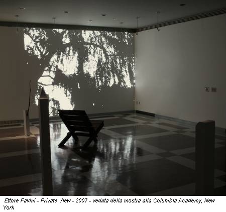 Ettore Favini - Private View - 2007 - veduta della mostra alla Columbia Academy, New York