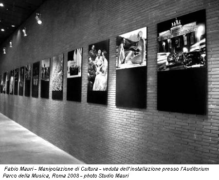 Fabio Mauri - Manipolazione di Cultura - veduta dell’installazione presso l’Auditorium Parco della Musica, Roma 2008 - photo Studio Mauri