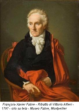 François-Xavier Fabre - Ritratto di Vittorio Alfieri - 1797 - olio su tela - Museo Fabre, Montpellier