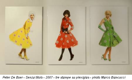 Peter De Boer - Senza titolo - 2007 - tre stampe su plexiglas - photo Marco Biancucci