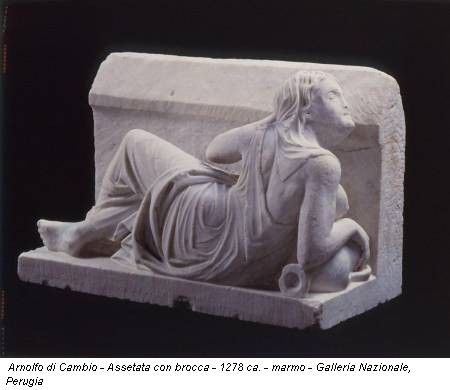 Arnolfo di Cambio - Assetata con brocca - 1278 ca. - marmo - Galleria Nazionale, Perugia