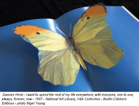 Damien Hirst - I want to spend the rest of my life everywhere, with everyone, one to one, always, forever, now - 1997 - National Art Library, V&A Collection - Booth-Clibborn Editions - photo Nigel Young