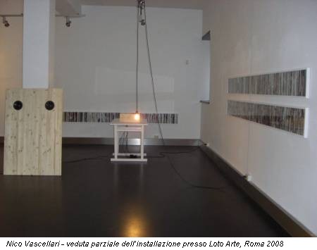 Nico Vascellari - veduta parziale dell’installazione presso Loto Arte, Roma 2008