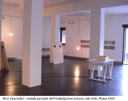 Nico Vascellari - veduta parziale dell’installazione presso Loto Arte, Roma 2008
