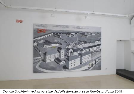 Claudio Spoletini - veduta parziale dell’allestimento presso Romberg, Roma 2008