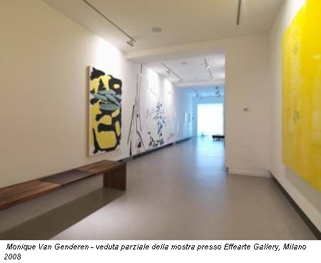 Monique Van Genderen - veduta parziale della mostra presso Effearte Gallery, Milano 2008
