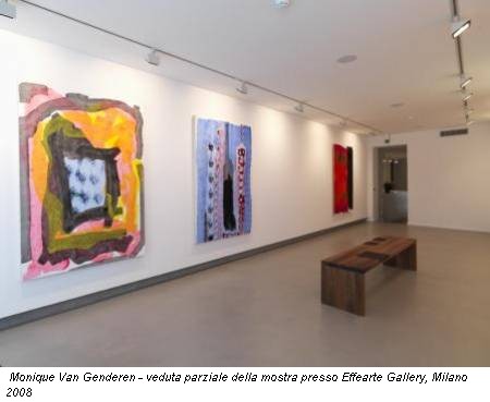 Monique Van Genderen - veduta parziale della mostra presso Effearte Gallery, Milano 2008