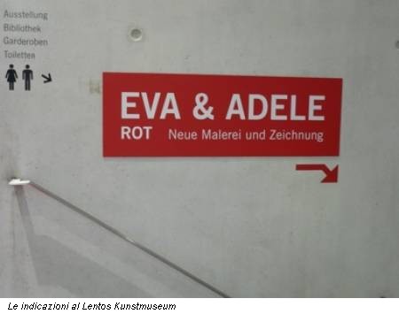 Le indicazioni al Lentos Kunstmuseum
