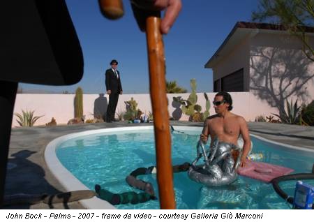 John Bock - Palms - 2007 - frame da video - courtesy Galleria Giò Marconi