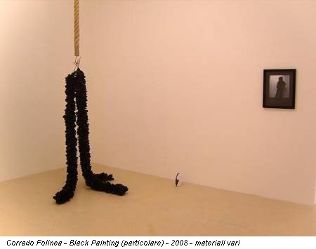 Corrado Folinea - Black Painting (particolare) - 2008 - materiali vari
