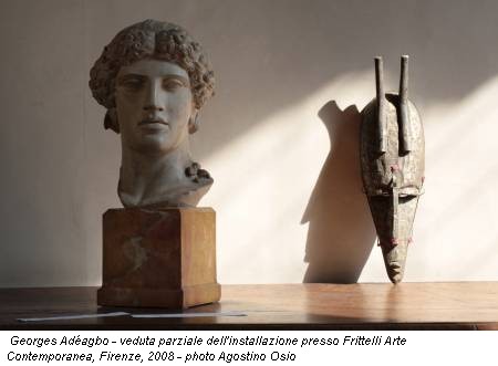 Georges Ad&eacute;agbo - veduta parziale dell'installazione presso Frittelli Arte Contemporanea, Firenze, 2008 - photo Agostino Osio
