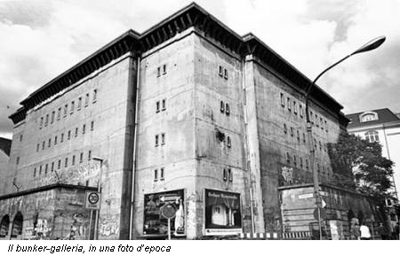 Il bunker-galleria, in una foto d’epoca