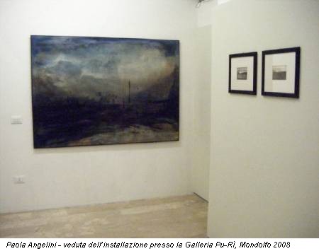 Paola Angelini - veduta dell’installazione presso la Galleria Pu-Rì, Mondolfo 2008