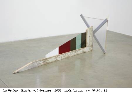 Ian Pedigo - Glacier-rich Avenues - 2008 - materiali vari - cm 76x70x192