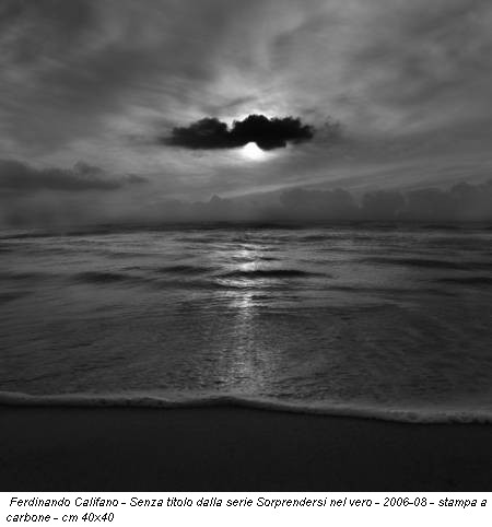 Ferdinando Califano - Senza titolo dalla serie Sorprendersi nel vero - 2006-08 - stampa a carbone - cm 40x40