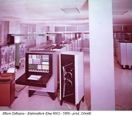 Ettore Sottsass - Elaboratore Elea 9003 - 1959 - prod. Olivetti