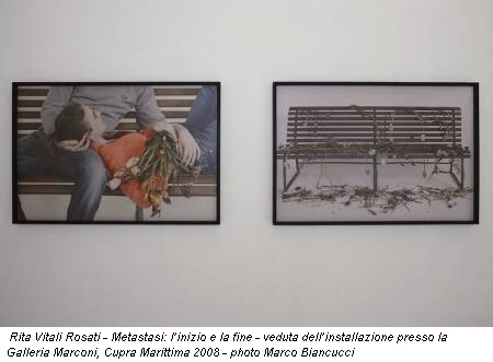 Rita Vitali Rosati - Metastasi: l’inizio e la fine - veduta dell’installazione presso la Galleria Marconi, Cupra Marittima 2008 - photo Marco Biancucci