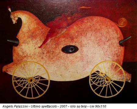 Angelo Palazzini - Ultimo spettacolo - 2007 - olio su tela - cm 90x110