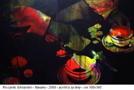Riccardo Ghirardini - Navaho - 2008 - acrilico su tela - cm 100x160