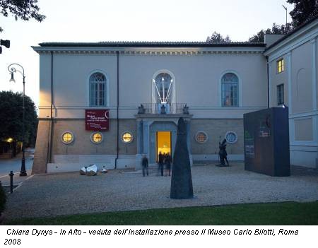 Chiara Dynys - In Alto - veduta dell’installazione presso il Museo Carlo Bilotti, Roma 2008